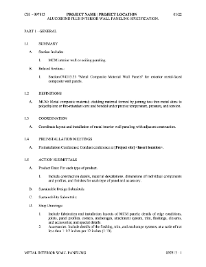 ALUCOBOND PLUS Interior Specification Thumbnail