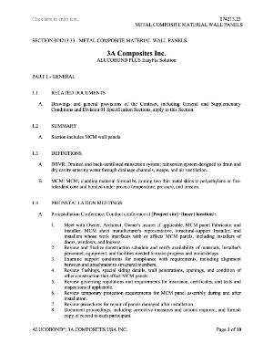 ALUCOBOND PLUS EasyFix Specification Thumbnail